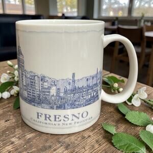 Starbucks Fresno Architecture Series Mug 2008 California 18oz Coffee Cup